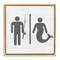 Stupell Industries Fisherman or Mermaid Bathroom Framed Floater Canvas Wall Art